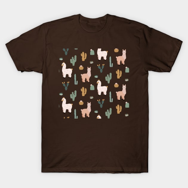 Llama Pattern 3 T-Shirt by By_Russso